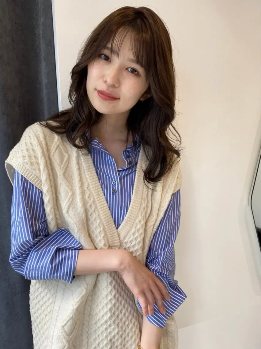 セミロング カラー 沢井涼人 ✂︎ 艶髪のヘアスタイル