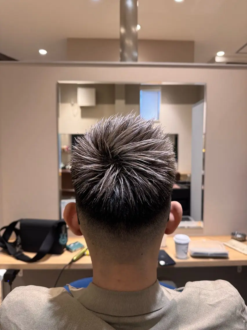 カラー ブリーチ メッシュ シルバー ヘアカラー トリートメント 町田市鶴川/アシ /MANAのヘアスタイル