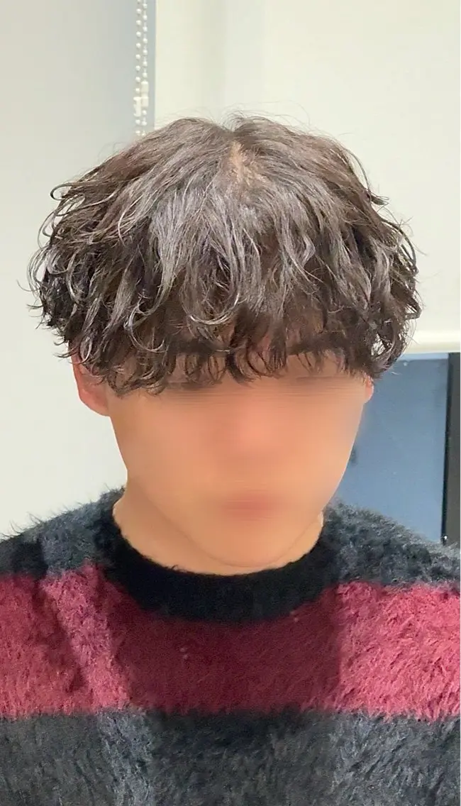 ショート パーマ メンズ メンズパーマ カット パーマ トリートメント パーマ特化/メンズ シャドウパーマのヘアスタイル