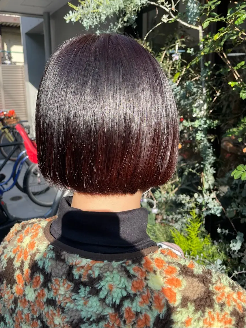 ショート ボブ カット ヘアカラー AKARI .°＊のヘアスタイル