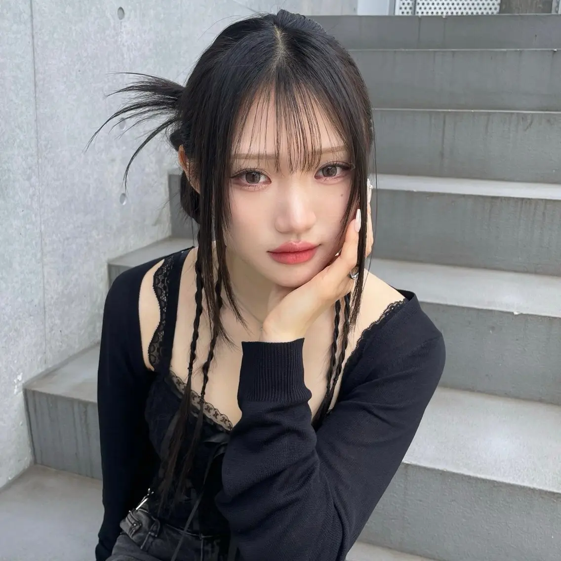 ヘアセット（韓国風ヘア／y2k風ヘア／タイトヘア）の写真