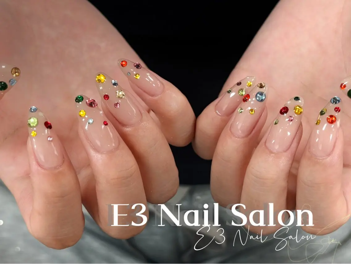 ネイル アニマル柄 オーロラネイル べっ甲ネイル ボルドー ブラウン ハンドネイル E3 Nail Salonのネイルデザイン