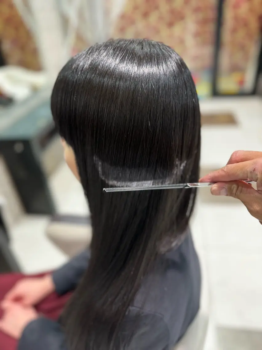 ロング 髪質改善・縮毛矯正 大石　郷のヘアスタイル