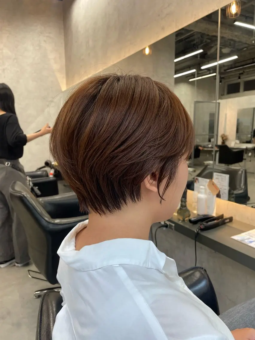 ショート ヘアカラー トリートメント 【銀座】透明感カラー ／艶カラー/tomoのヘアスタイル