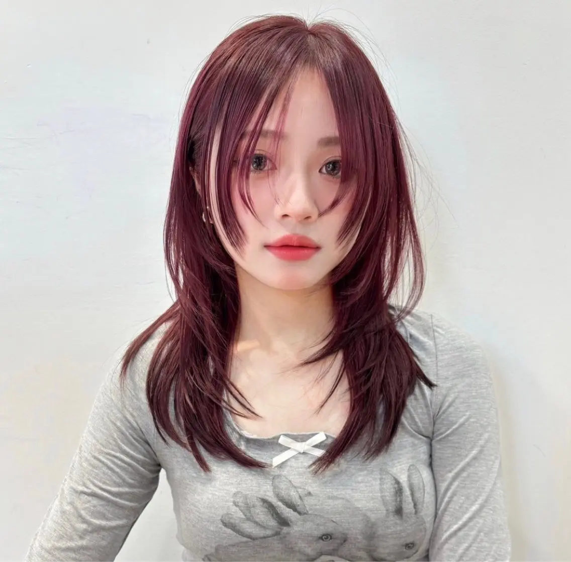 ミディアム カラー カット ヘアカラー トリートメント 原宿/韓国ボブ /くびれボブ/優希のヘアスタイル