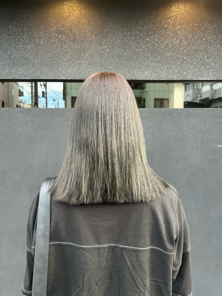 ミディアム カラー オリーブカラー カラーモデル募集中☆ takumiのヘアスタイル