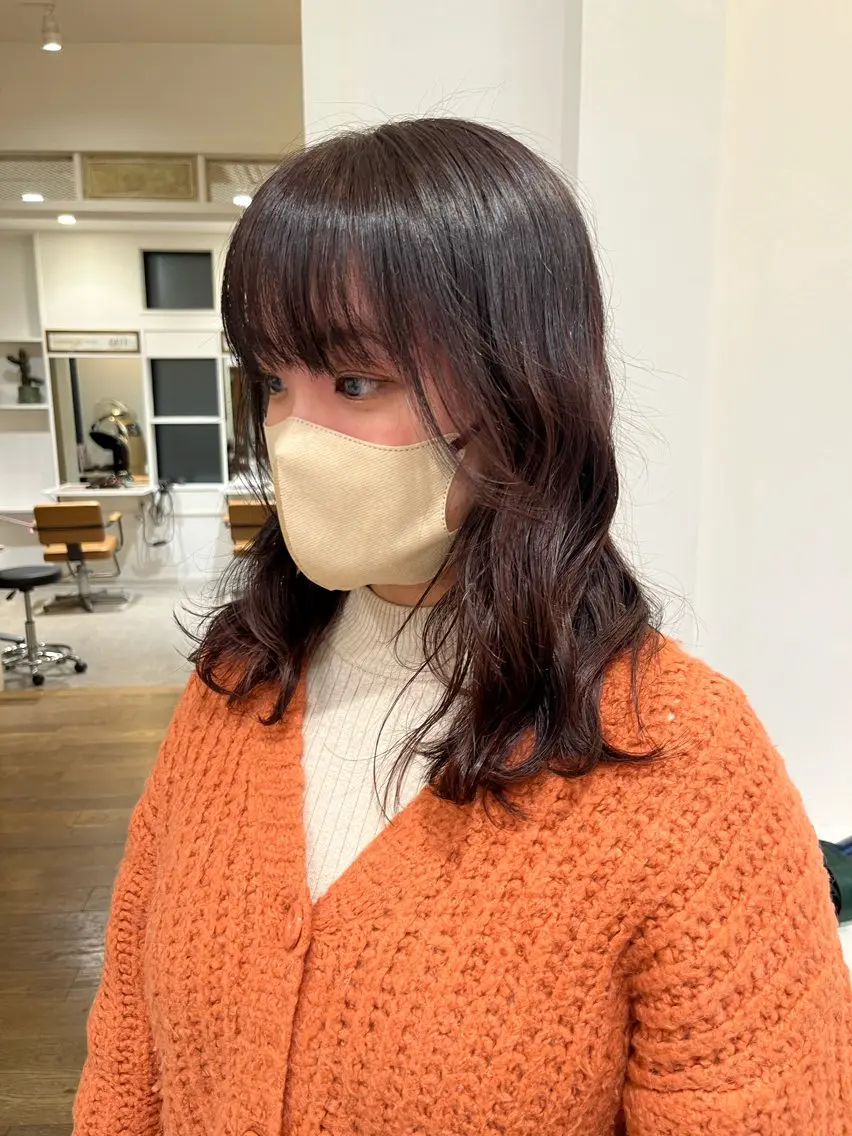 セミロング トリートメント ヘアカラー トリートメント 無料カットモデル‪✨ ✂️Nanami🌷のヘアスタイル