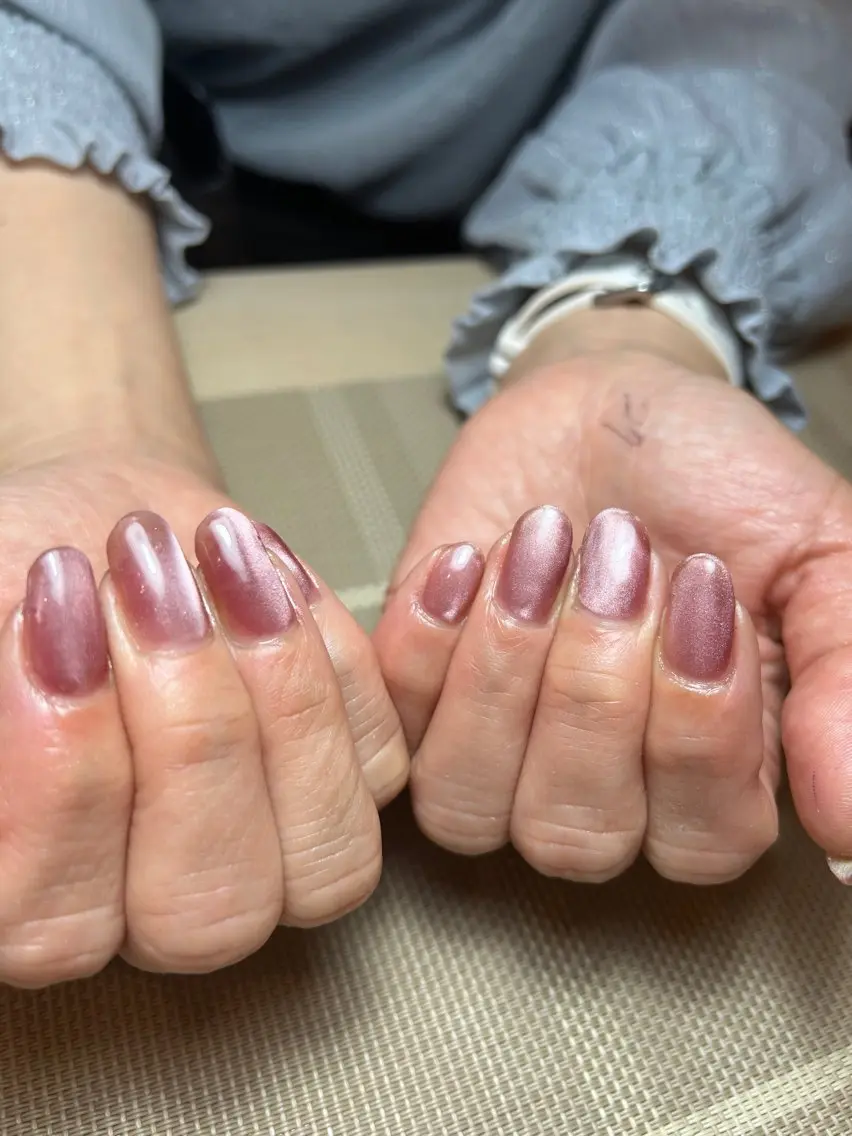 ネイル 氷ネイル・うるうるネイル キラキラネイル マグネットネイル ワンカラーネイル M. nailのネイルデザイン
