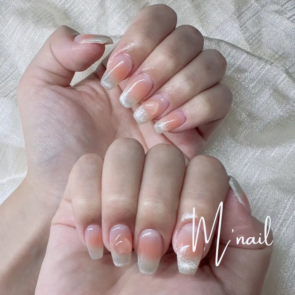 ネイル チークネイル グラデーション M' nailのネイルデザイン