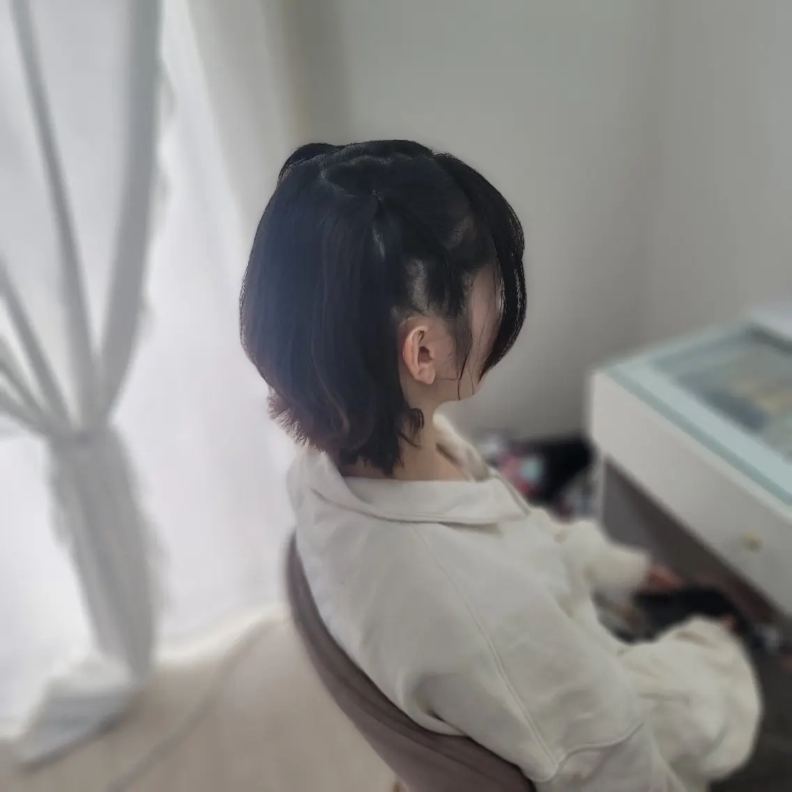 ショート ヘアアレンジ ヘアセット 渥美 寿美翔のヘアスタイル