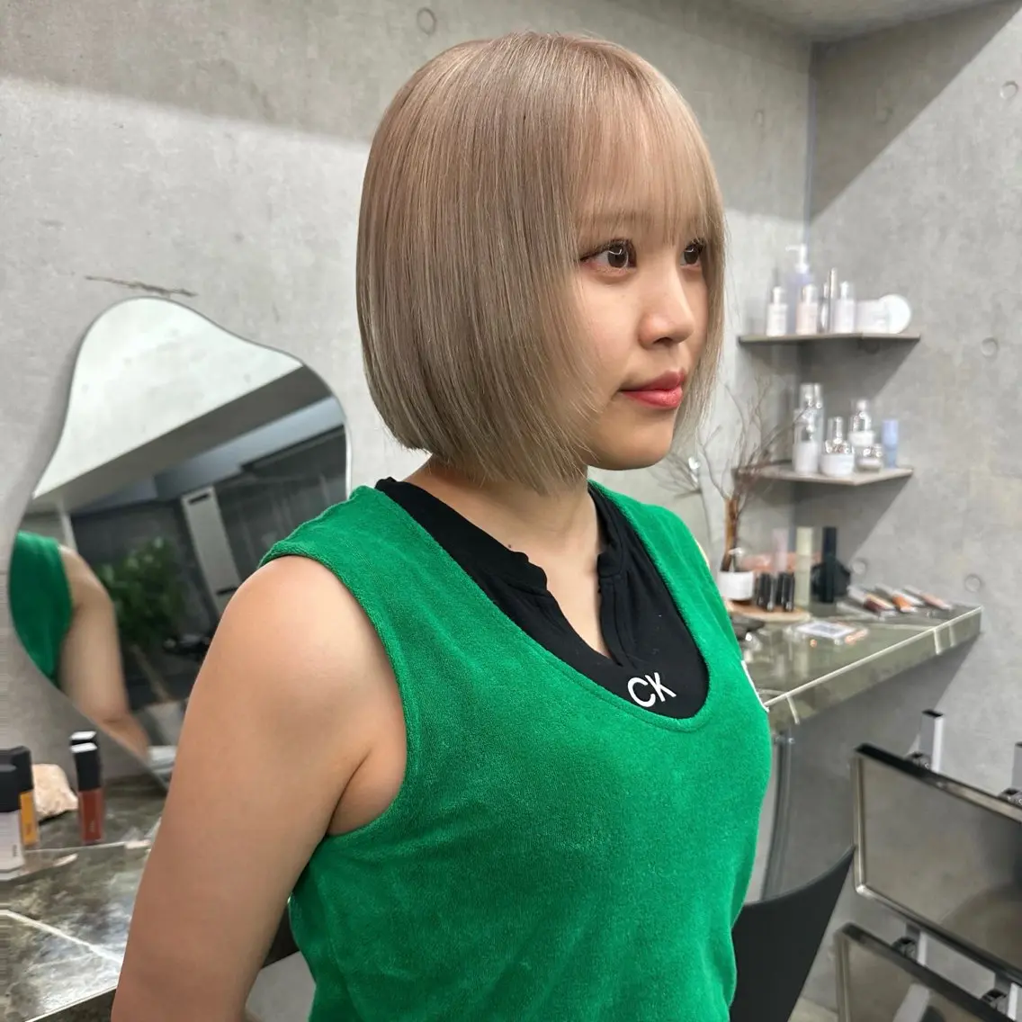 【ブリーチリタッチ⚡️➕カラー🎨 ➕高保湿 1stepトリートメント】リタッチ/ブリーチカラー/ダブルカラーの写真