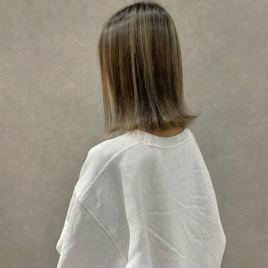 ミディアム カラー はちすか るかのヘアスタイル