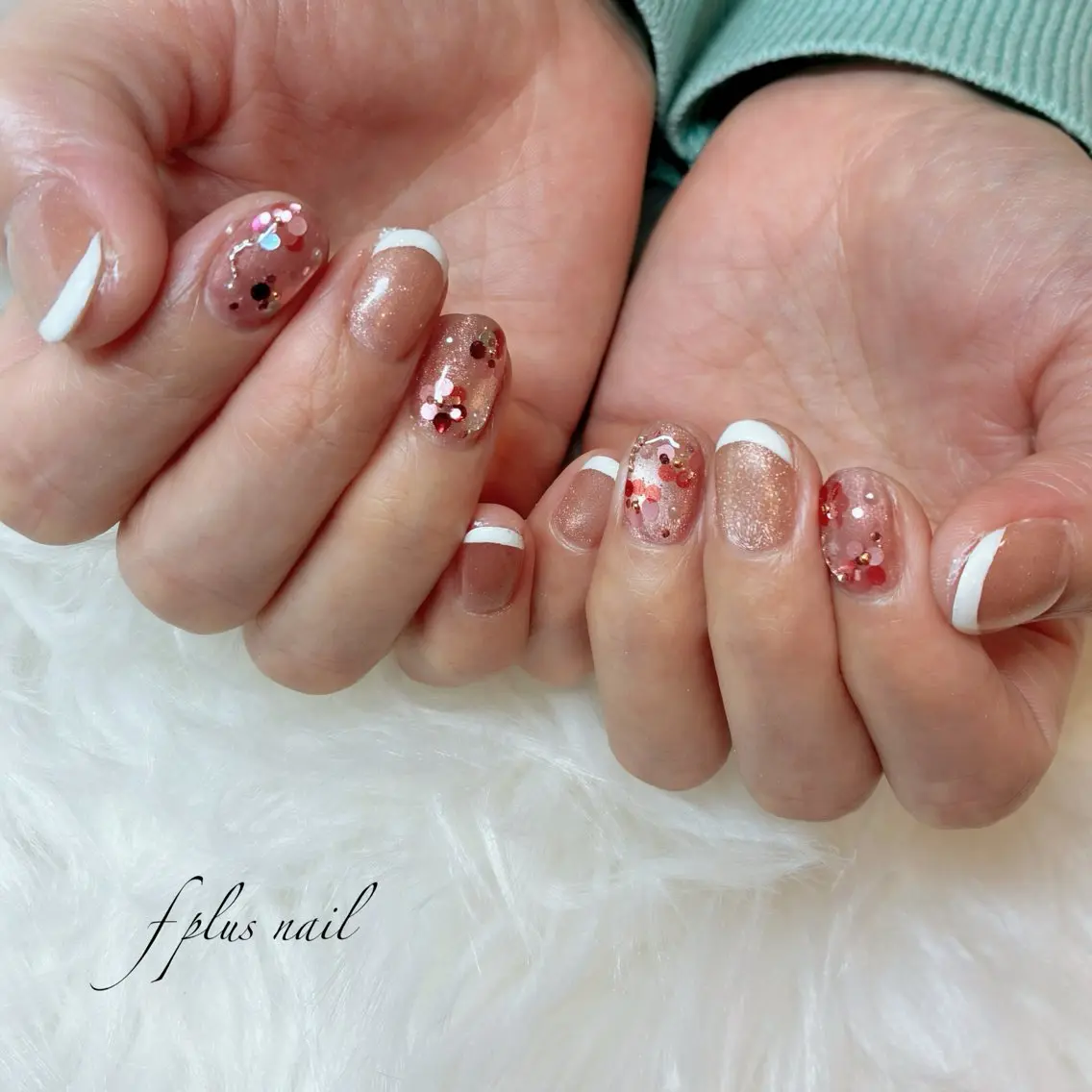 ネイル フラワーネイル フレンチネイル マグネットネイル kanako nail🌷のネイルデザイン