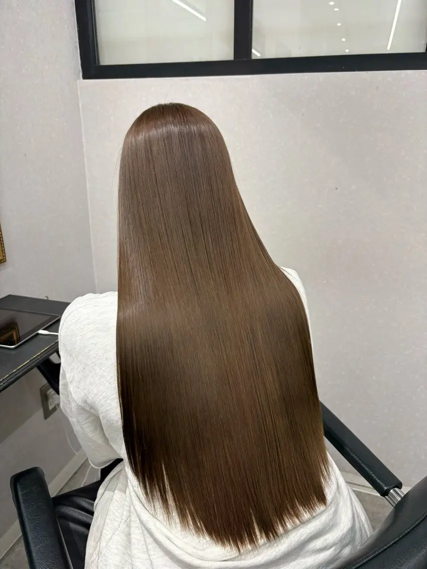 ロング カラー カット ヘアカラー トリートメント 立川 🐾髪質改善 ダブルカラー 川田栞のヘアスタイル