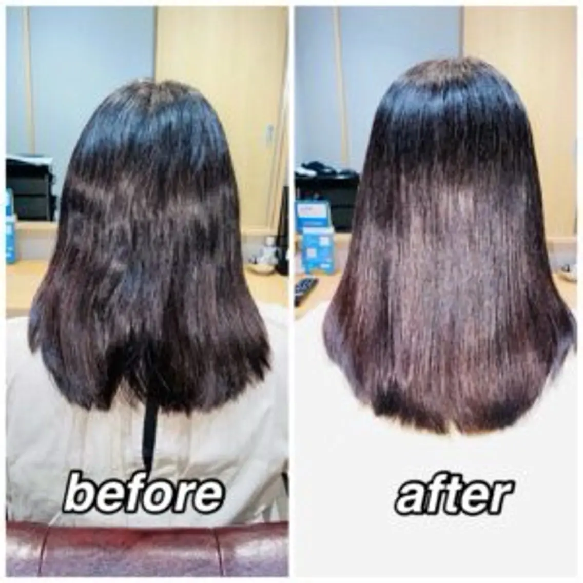 セミロング パーマ yoko yamaのヘアスタイル