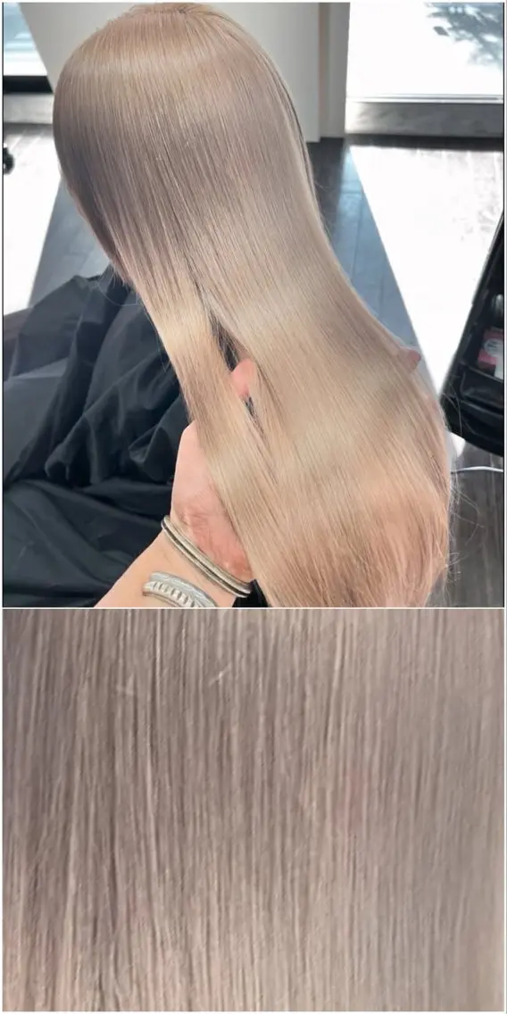 ロング カラー ベージュカラー ブリーチ ブロンド ブロンドベージュ ケアブリーチ ヘアカラー Lima/ハイトー ン/ブリーチ/心斎橋のヘアスタイル
