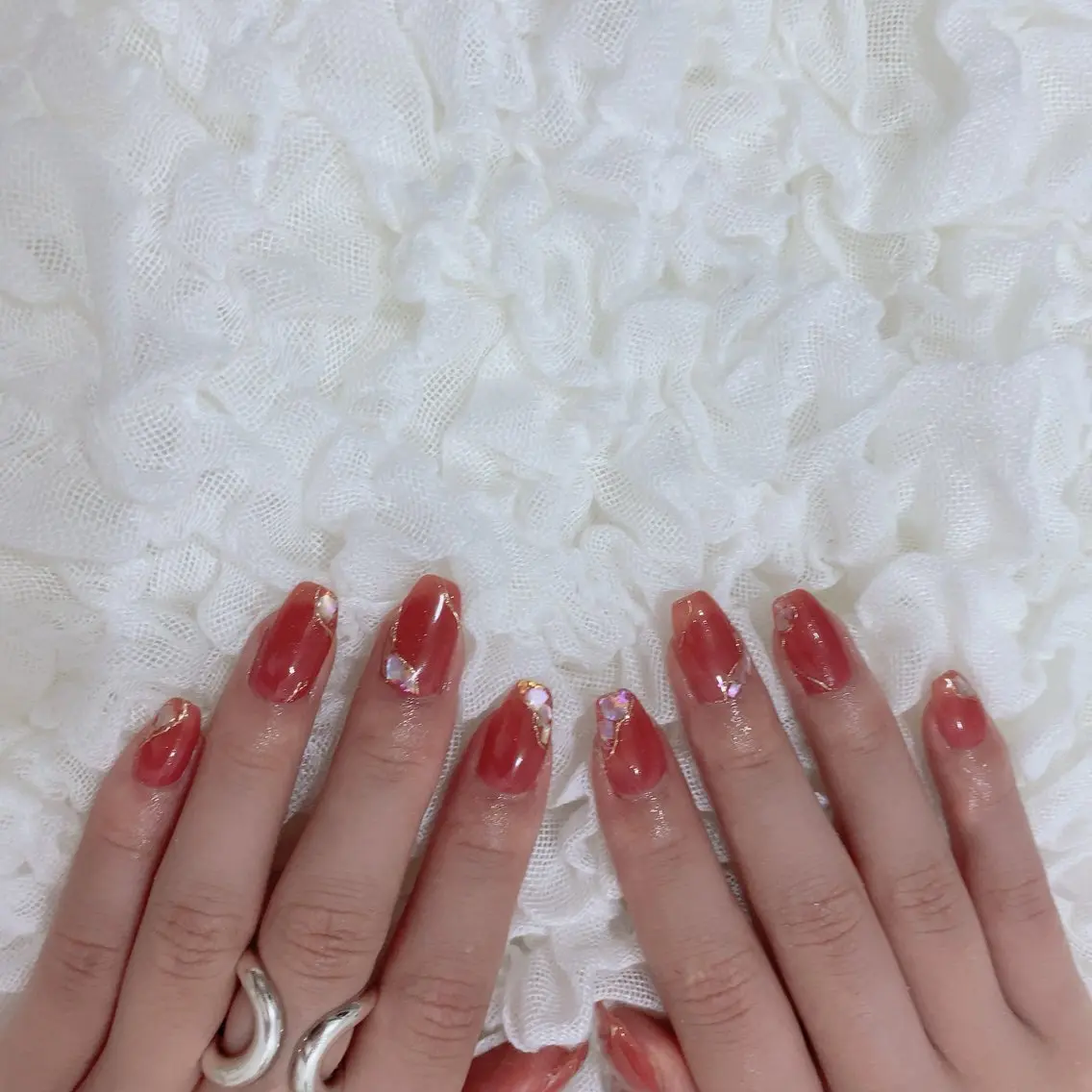 ネイル ミラーネイル ハンドネイル SOL NAILのネイルデザイン