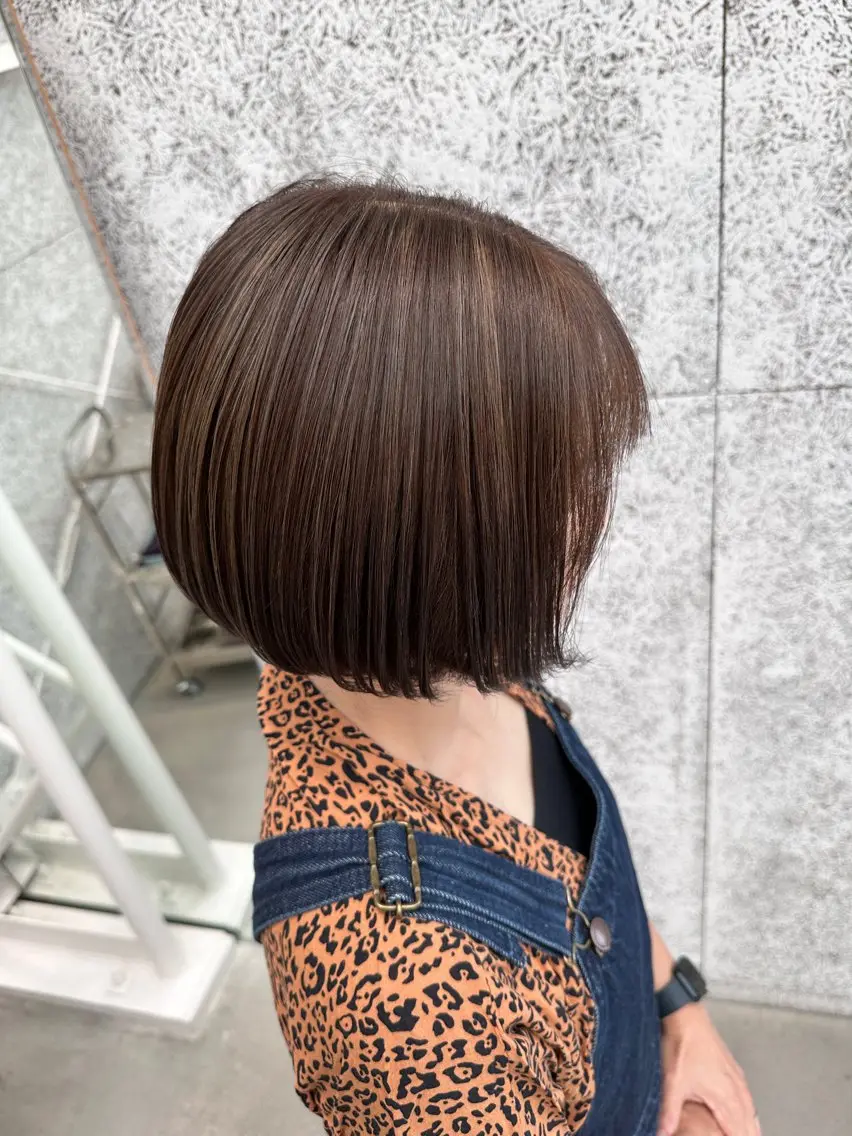 ショート カット ヘアカラー 【茨木で白髪ぼかし】 テミルヘアー三好怜志のヘアスタイル