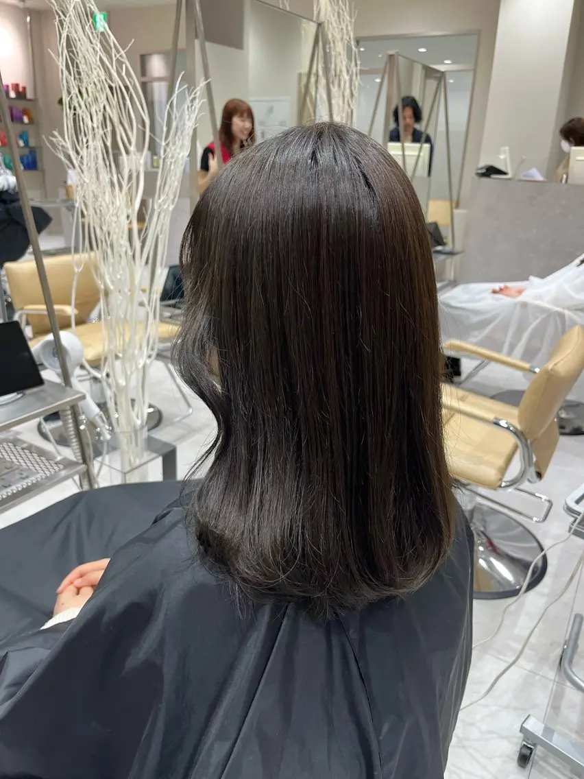 ミディアム カラー カット ヘアカラー 海外風/レイヤー/ ブリーチ/shionのヘアスタイル