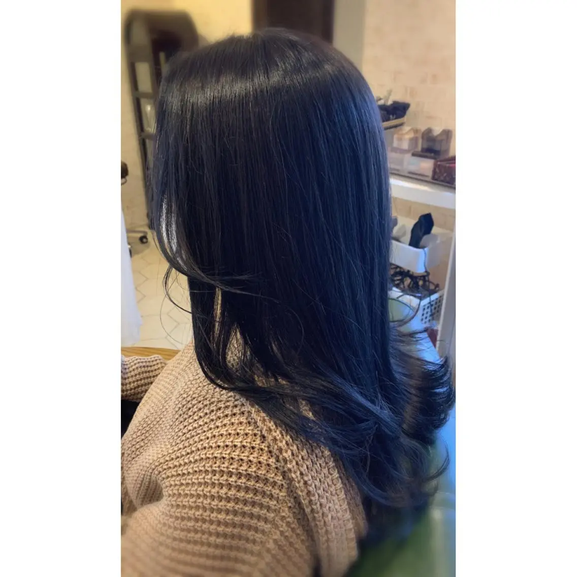 セミロング カラー オルチャンヘア ✨縮毛矯正✨髪質改善 ナカシマ ユミのヘアスタイル