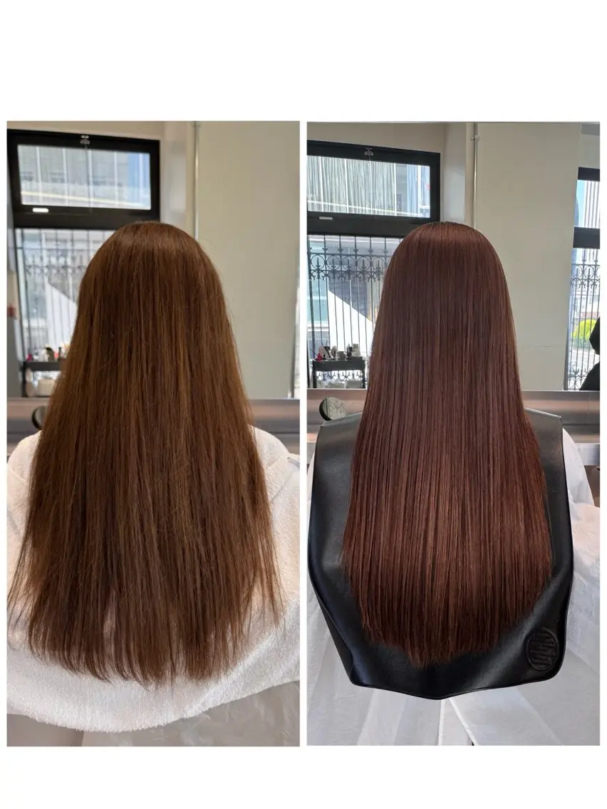 ロング パーマ 縮毛矯正 北村 岳久翔のヘアスタイル
