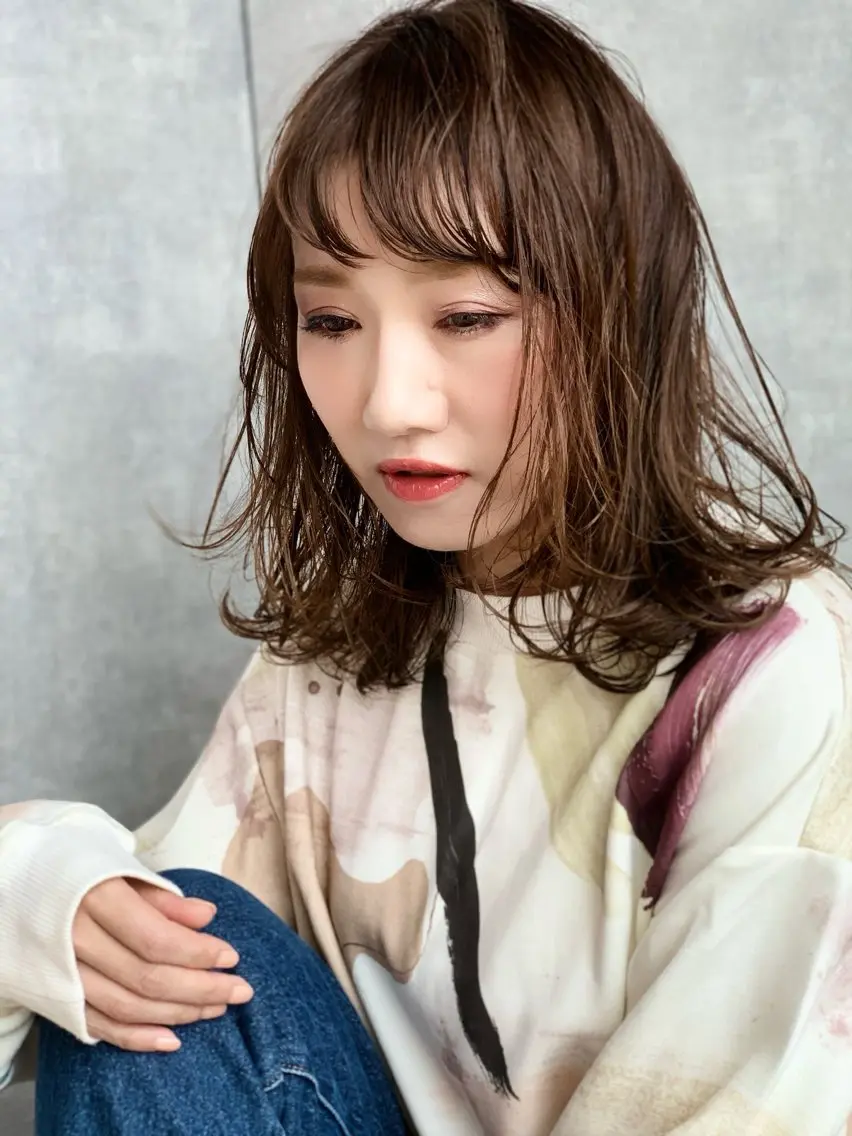 ミディアム カラー パーマ ヘアアレンジ カット ヘアカラー トリートメント ショートカット fropeのヘアスタイル