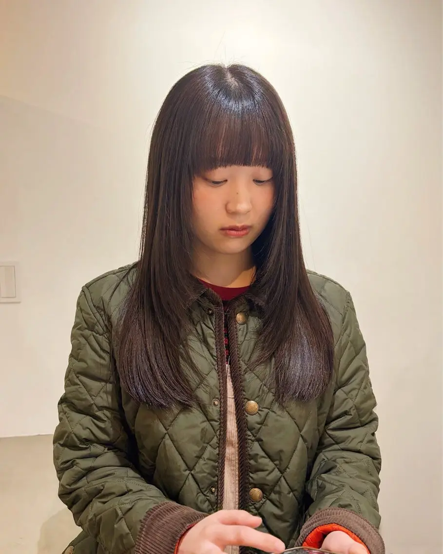 ロング 縮毛矯正 🧣misaki 🧣のヘアスタイル