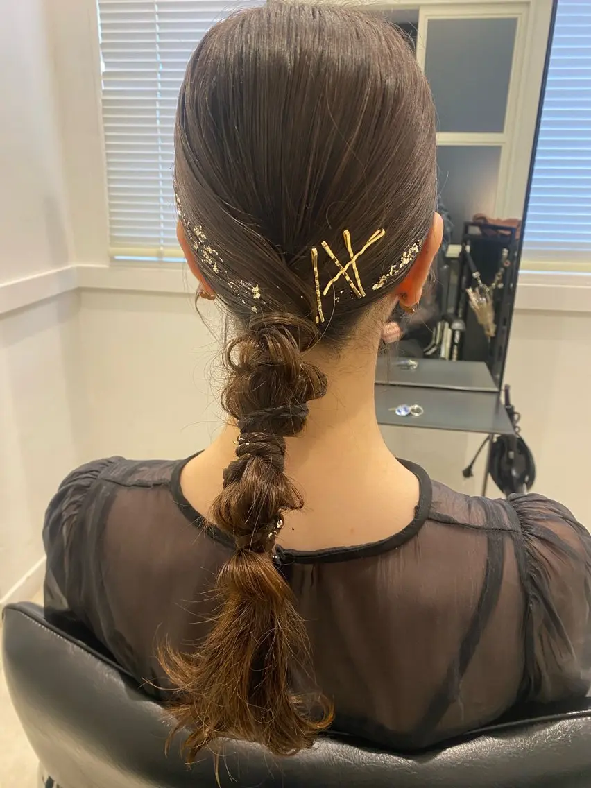 ヘアアレンジ 🌈透け感カラー RINA🌈のヘアスタイル