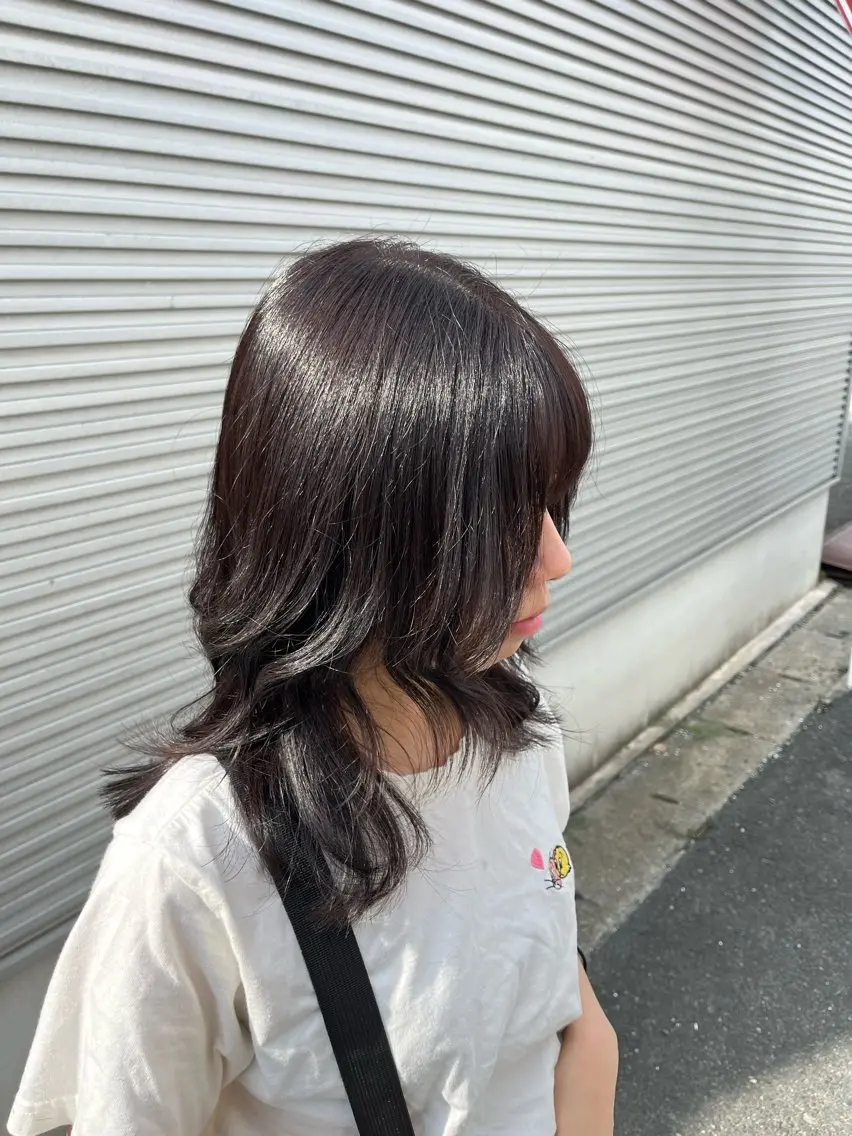 セミロング ☁️彦坂唯有/ 透明感カラー☁️のヘアスタイル