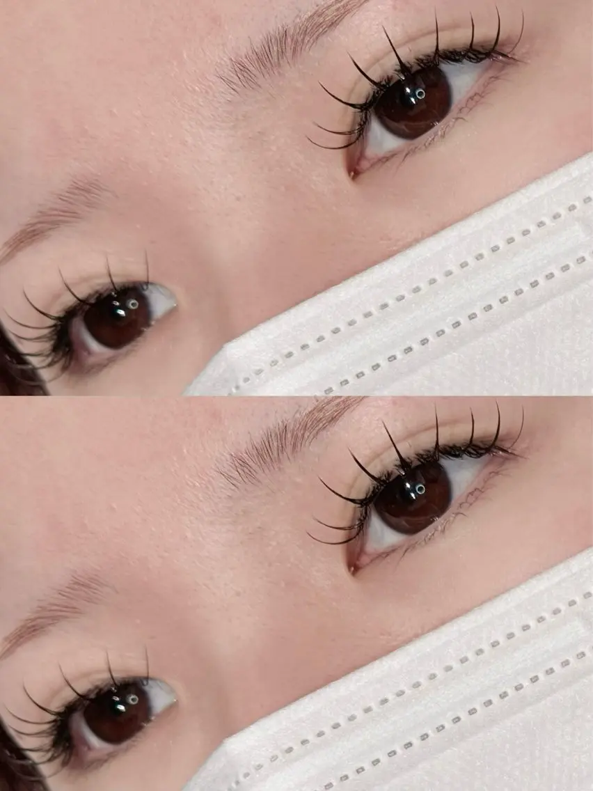 flat lash 140本【他店オフ無料、アイシャンプー、仕上げコーティング付】の写真