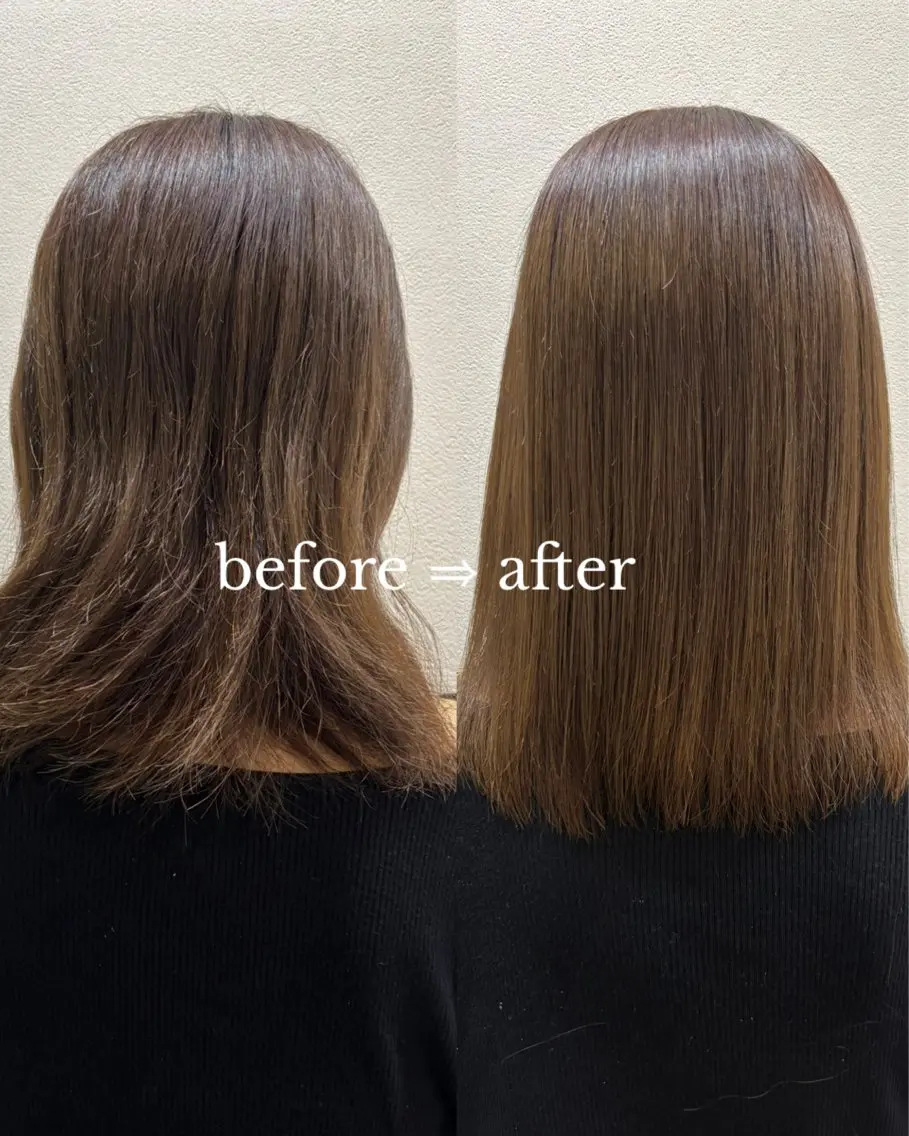 セミロング 井上 樹のヘアスタイル