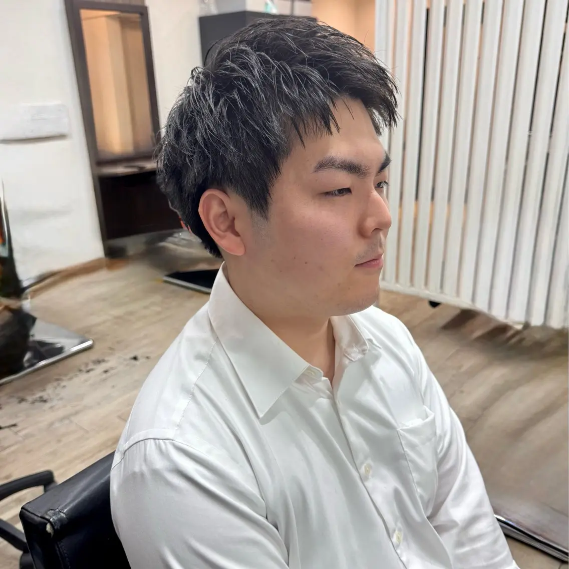 ショート メンズ アップバング メンズ就活ヘア メンズパーマ メンズショート スパイキーショート 【池袋/スパイキー ショート】ⓝⓘⓜⓤのヘアスタイル