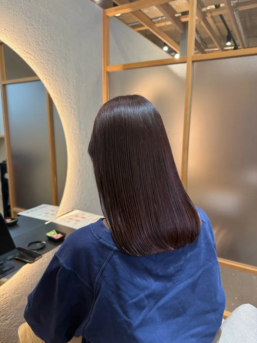 ロング ヘアカラー 新宿/髪質改善/ 畑あつこのヘアスタイル