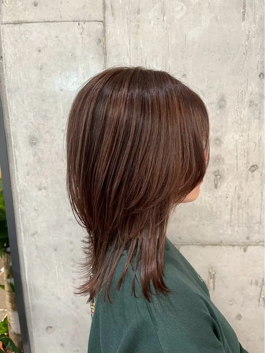 ミディアム カラー ヘアカラー 蔵本 仁のヘアスタイル