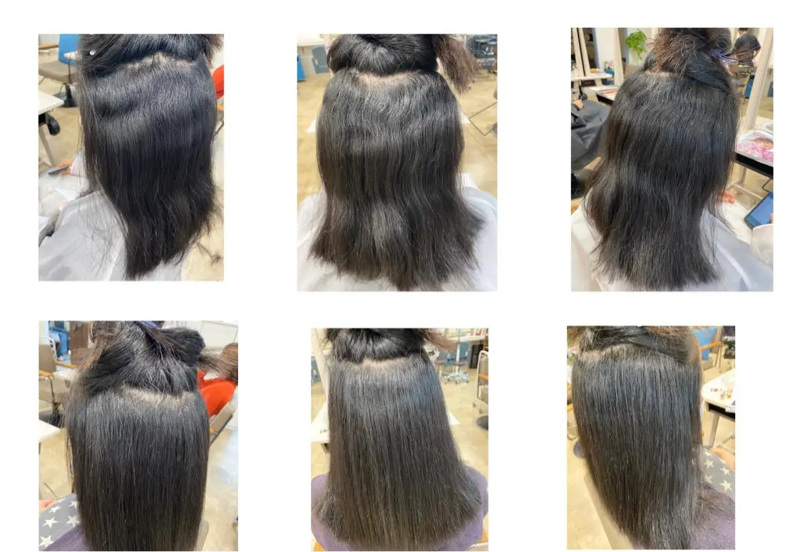 ロング パーマ カット 縮毛矯正 饒平名 知也のヘアスタイル