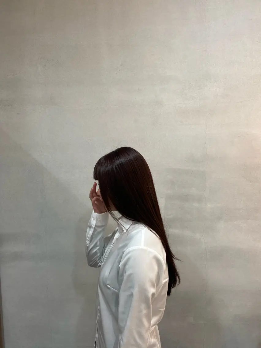 ロング カラー ブラウンカラー ヘアカラー ルプラボウ 沖  大雅のヘアスタイル