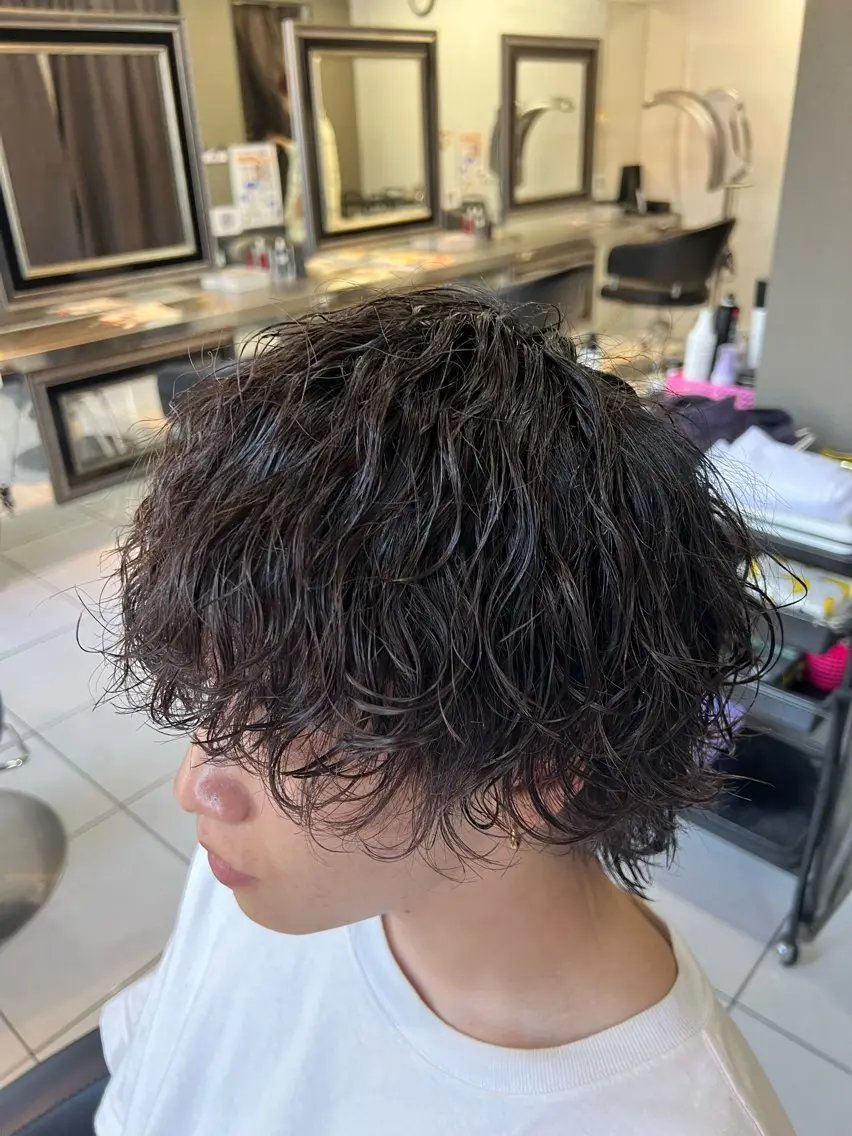 パーマ メンズ カット パーマ パーマ特化美容師 茂木広幸のヘアスタイル