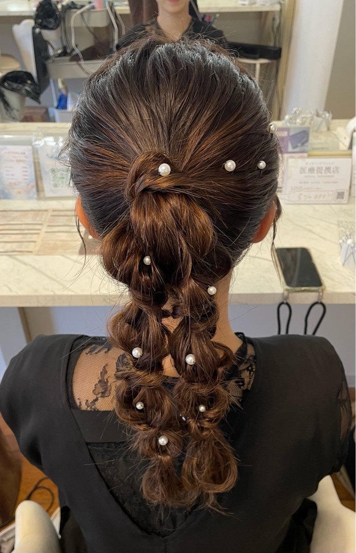 セミロング 六本木0分ヘアセット ヘアメイクのヘアスタイル