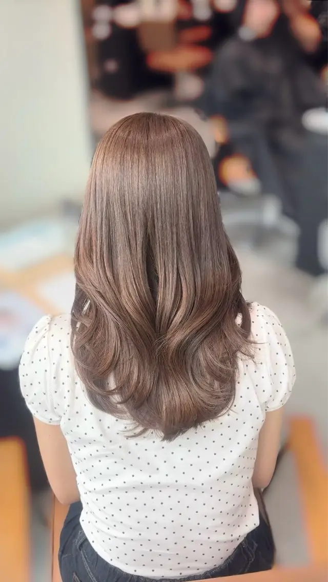 ロング カラー 中村 聖のヘアスタイル