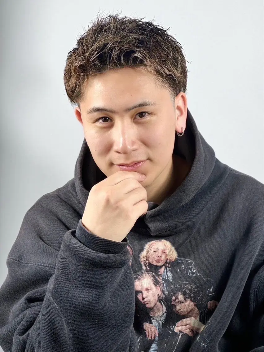 ショート メンズ フェード×パーマ 🌟れな🌟のヘアスタイル
