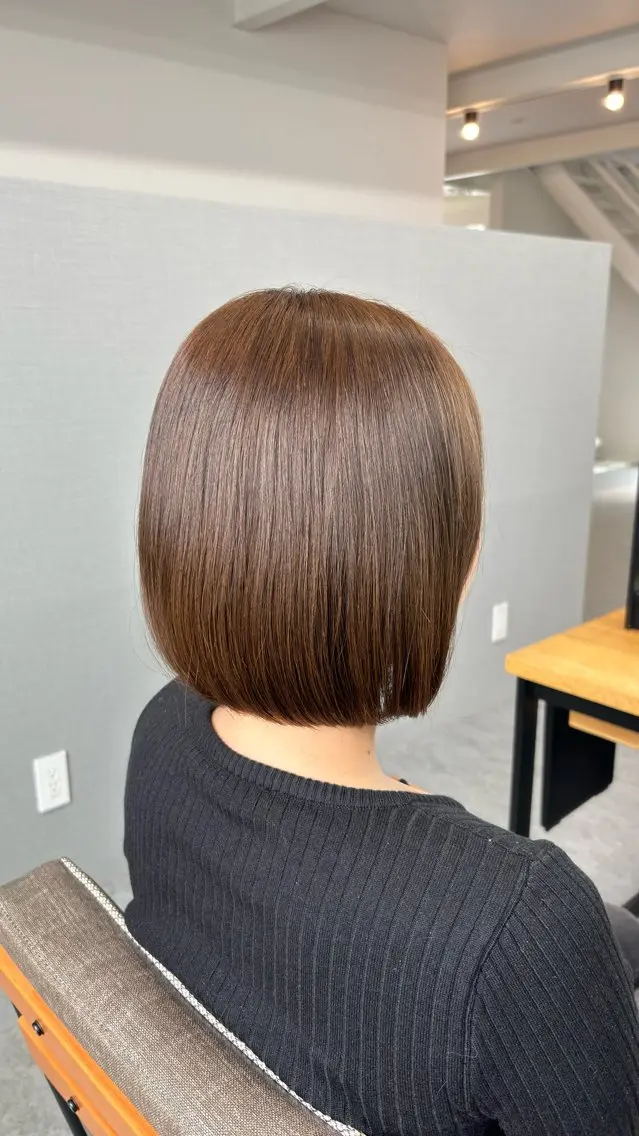 ショート カラー ボブ 松川優真 【髪質改善】のヘアスタイル