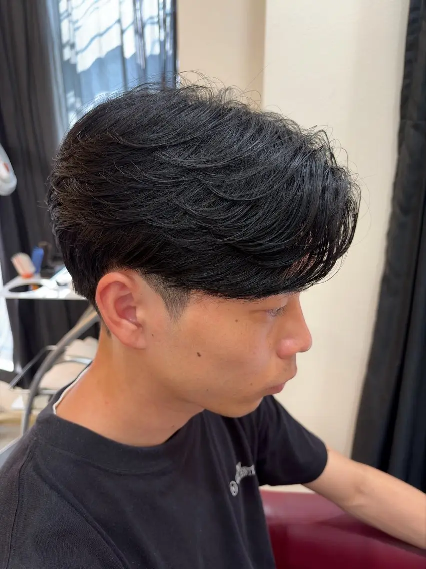 メンズ センターパート メンズ特化🍀田上 一颯/PERCUTのヘアスタイル