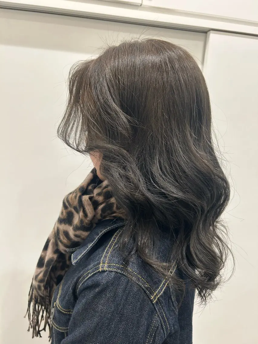 セミロング 無料カットカラー/ モデル募集💈市川春のヘアスタイル