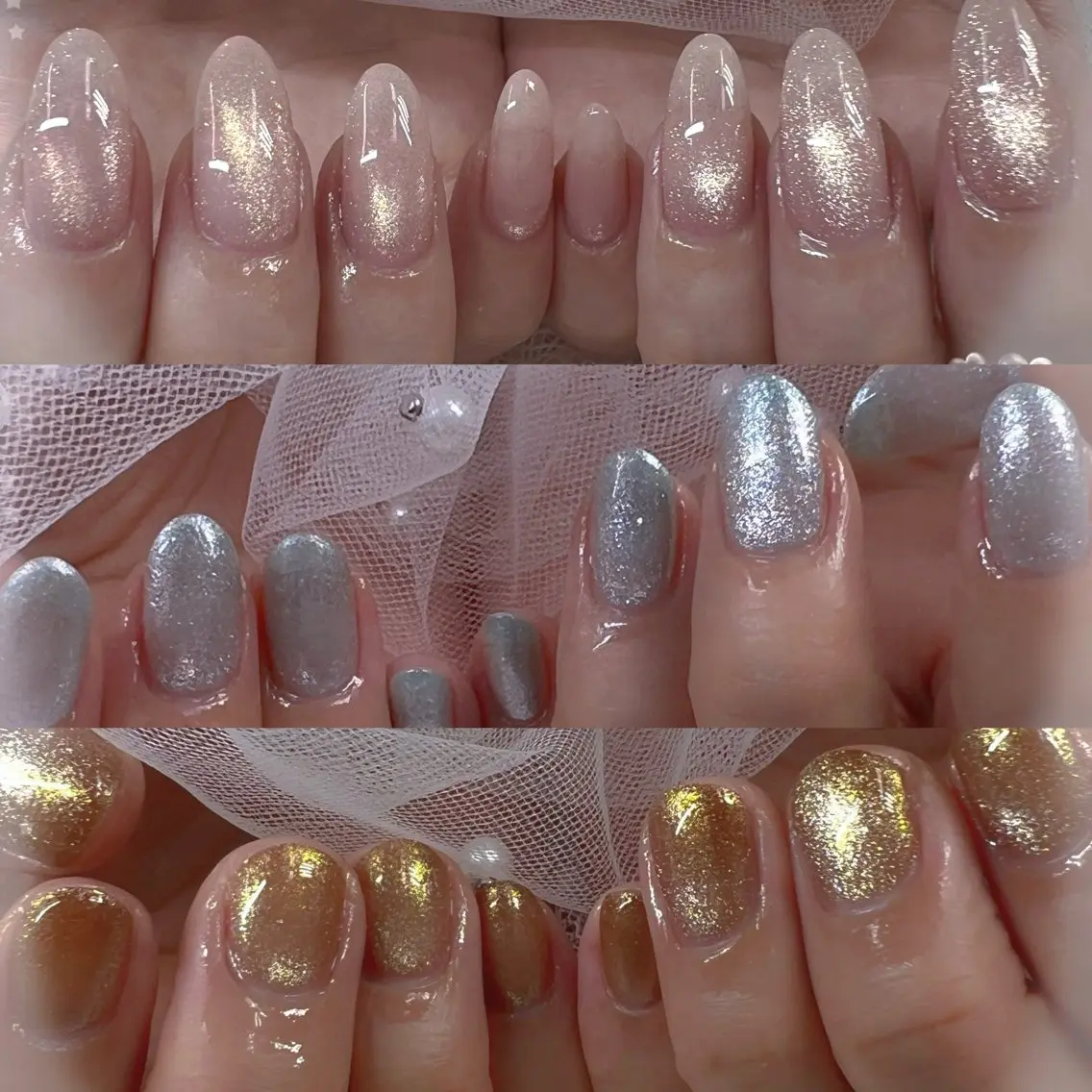 ネイル チークネイル フレンチネイル ガーリー ガラスフレンチ グラデーション ハンドネイル ハンドケア Chill Nailsalonのネイルデザイン