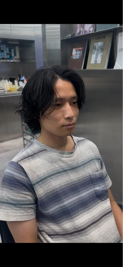 ミディアム カット パーマ 【fifth】 立花啓翔のヘアスタイル