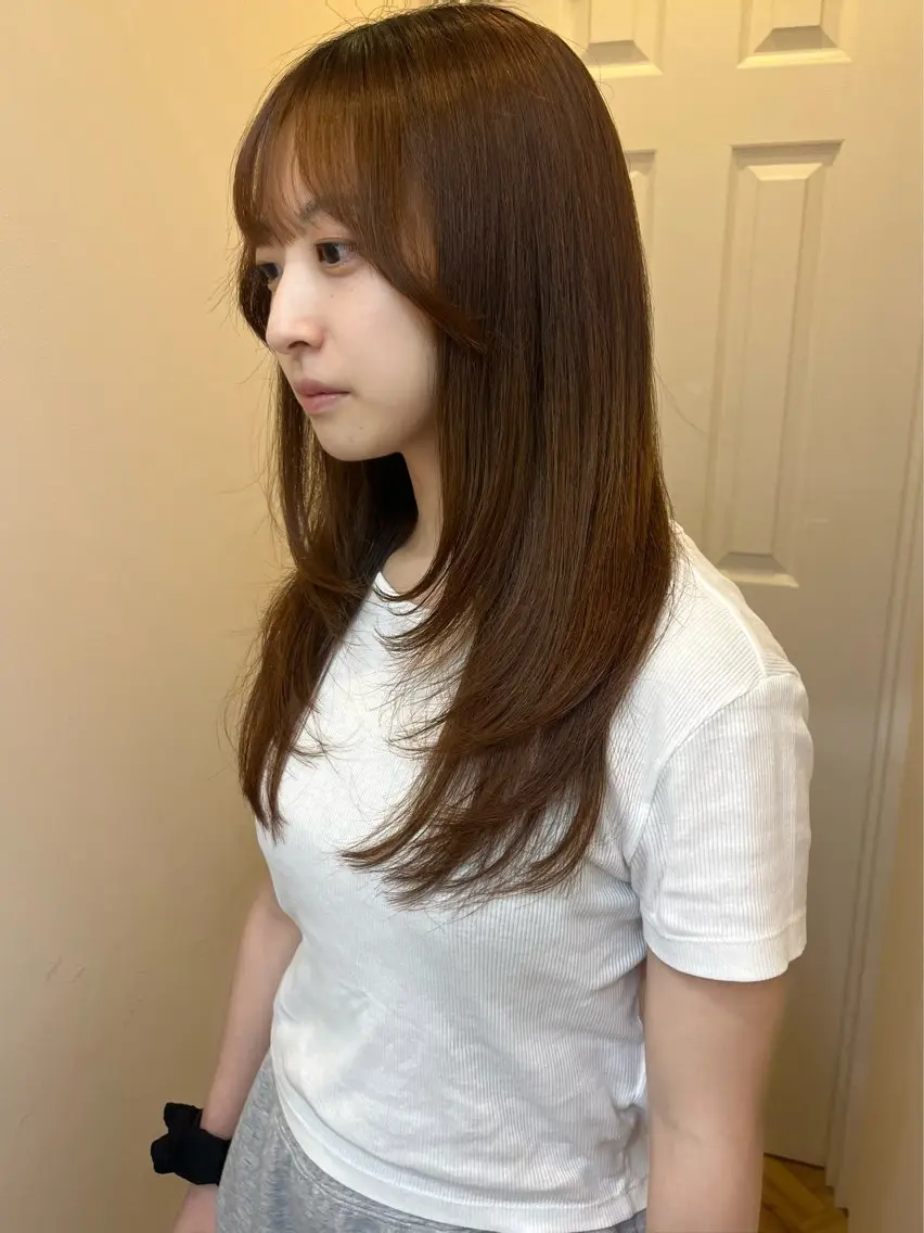 ロング yuka/ロング/ レイヤーカットモデルのヘアスタイル