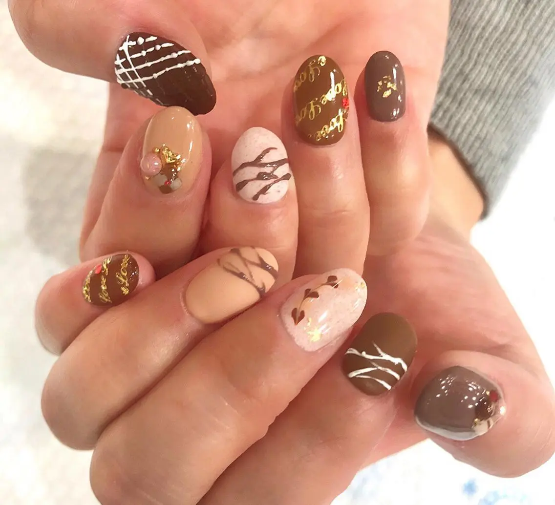 ネイル バレンタイン Ash関内ネイリスト 荒木のネイルデザイン