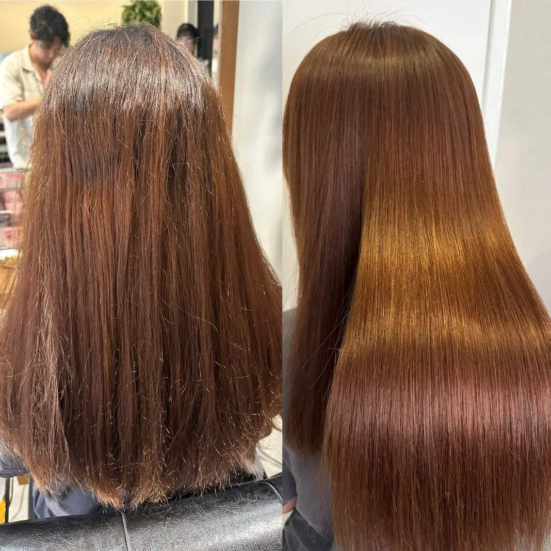 毎日のドライヤーで圧倒的ツヤ感髪質改善酸性ストレート (期間限定先着10名様)の写真