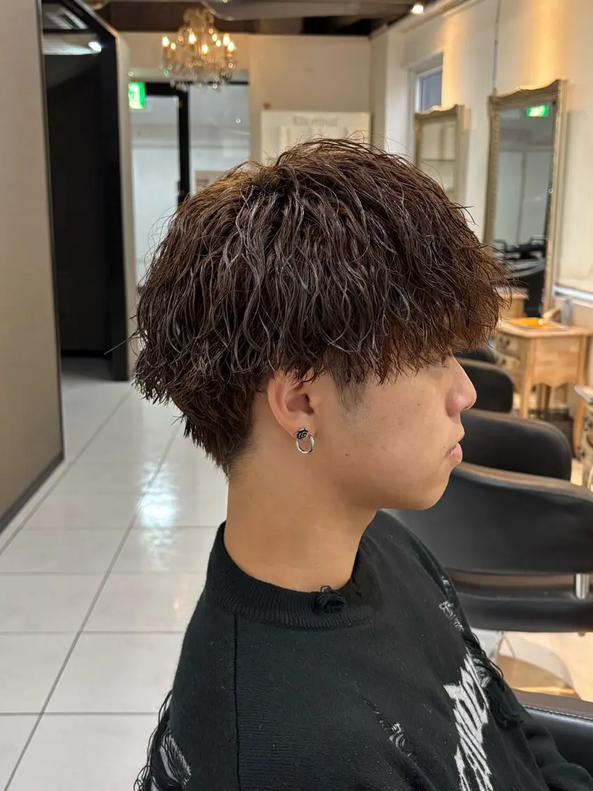 メンズ メンズパーマ カット パーマ 加川 隼人のヘアスタイル