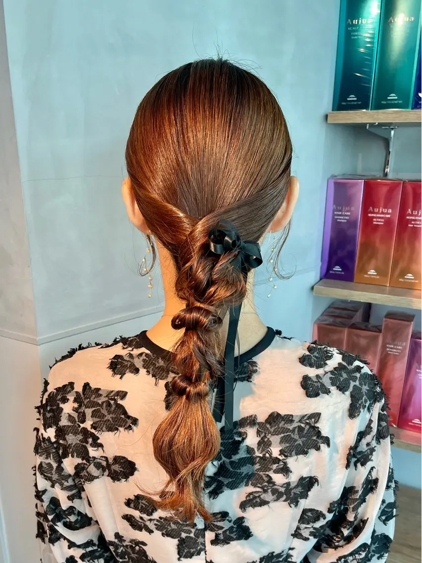 ヘアアレンジ ヘアセット 透明感カラー💎 アレンジ🩰Rimiのヘアスタイル